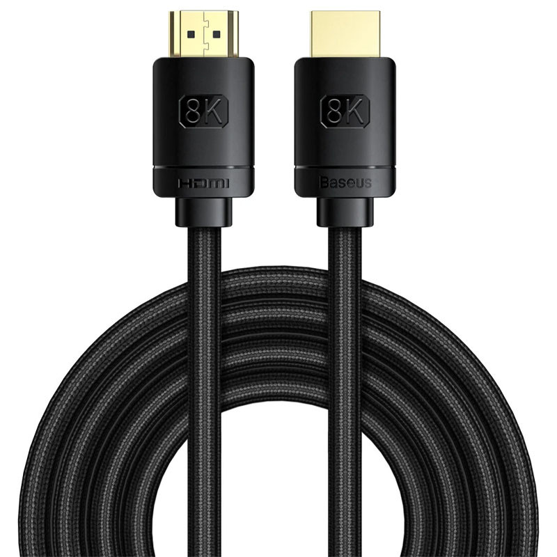Дата кабель Baseus HDMI High Definition 8KHDMI To 8KHDMI (1m) (CAKGQ-J01) на малюнкі №1