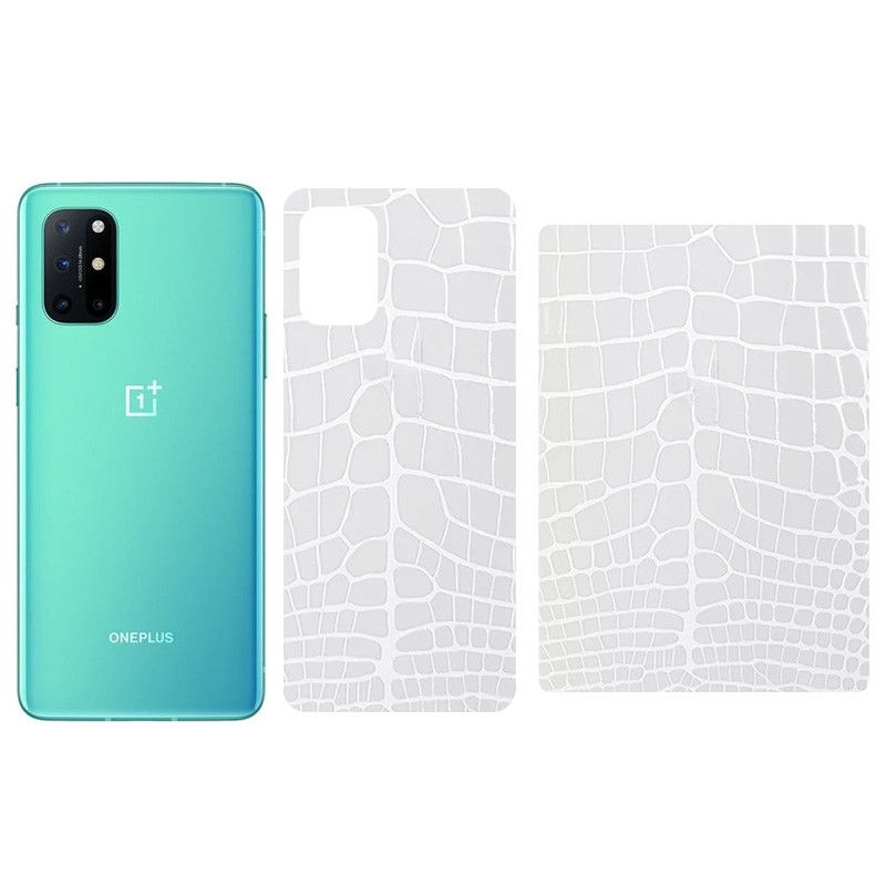 Защитная пленка SKLO Back (тыл) Transp. (тех.пак) для OnePlus 7T Pro, Прозрачный / Croco, Бронированная пленка, купить оптом с доставкой