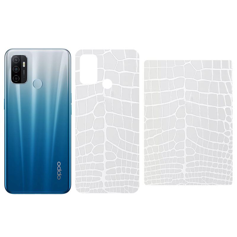 Защитная пленка SKLO Back (тыл) Transp. (тех.пак) для Oppo Reno 5 Lite, Прозрачный / Croco, Бронированная пленка, купить оптом с доставкой