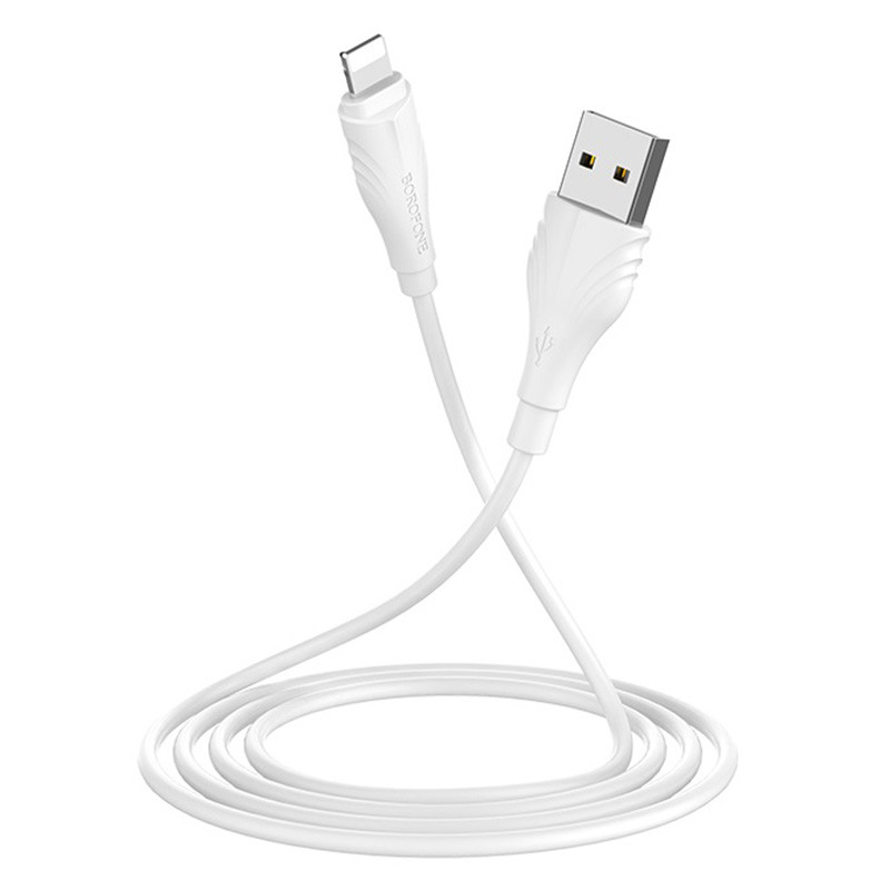 Дата кабель Borofone BX18 Optimal USB to Lightning (2m) дивитися фото №5