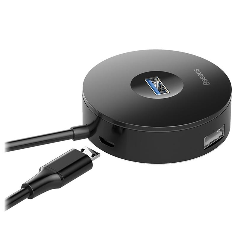 Перехідник HUB Baseus Round Box USB to USB 3.0 + 3USB 2.0 (CAHUB-F) дивитися фото №6
