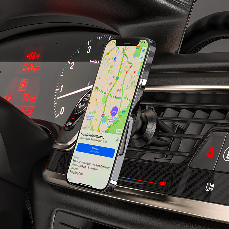 Автотримач Hoco CA81 магнітний, Чорний 4, купити оптом з доставкою