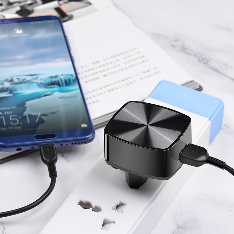 МЗП Hoco C70A QC3.0 (1USB/3A) + Type-C дивитися фото №5