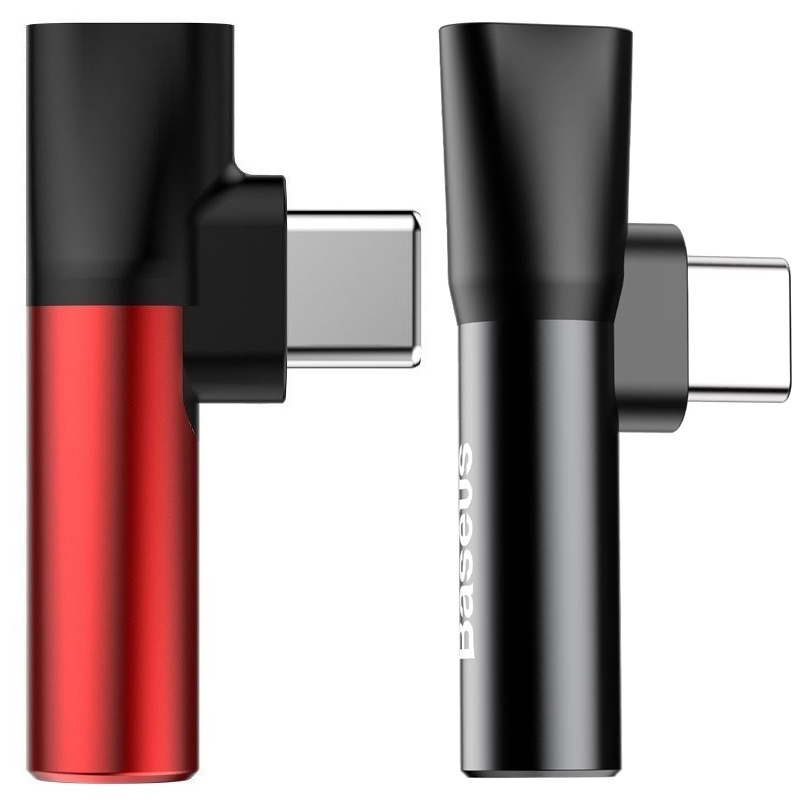 Переходник Baseus L41 Type-C to Type-C + 3.5mm (CATL41), купить оптом с доставкой