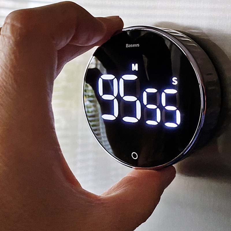 Часы с таймером Baseus Heyo (магитное крепление), Черный 6, купить оптом с доставкой