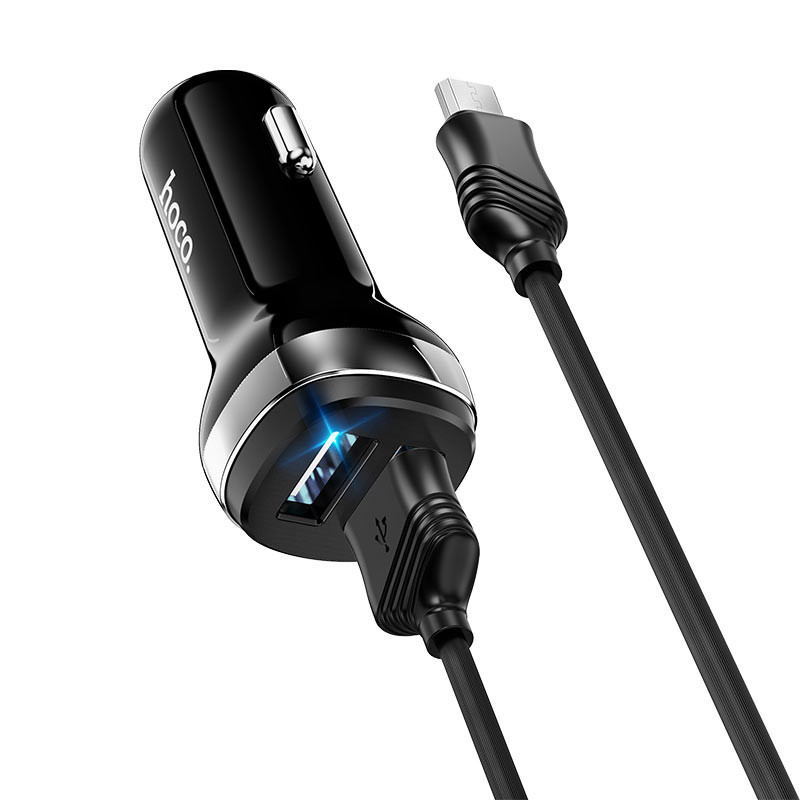 АЗУ Hoco Z40 Superior 2.4A (2USB-A) + кабель USB to MicroUSB на картинке №3