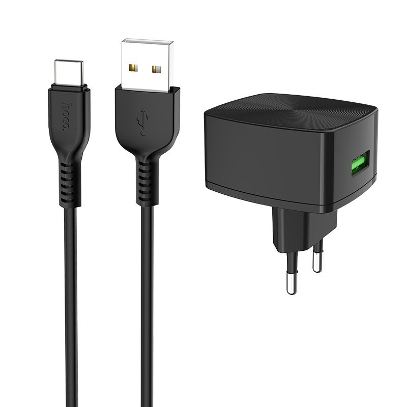 МЗП Hoco C70A QC3.0 (1USB/3A) + Type-C дивитися фото №1