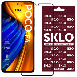 Захисне скло SKLO 3D (full glue) для Xiaomi Poco F4
