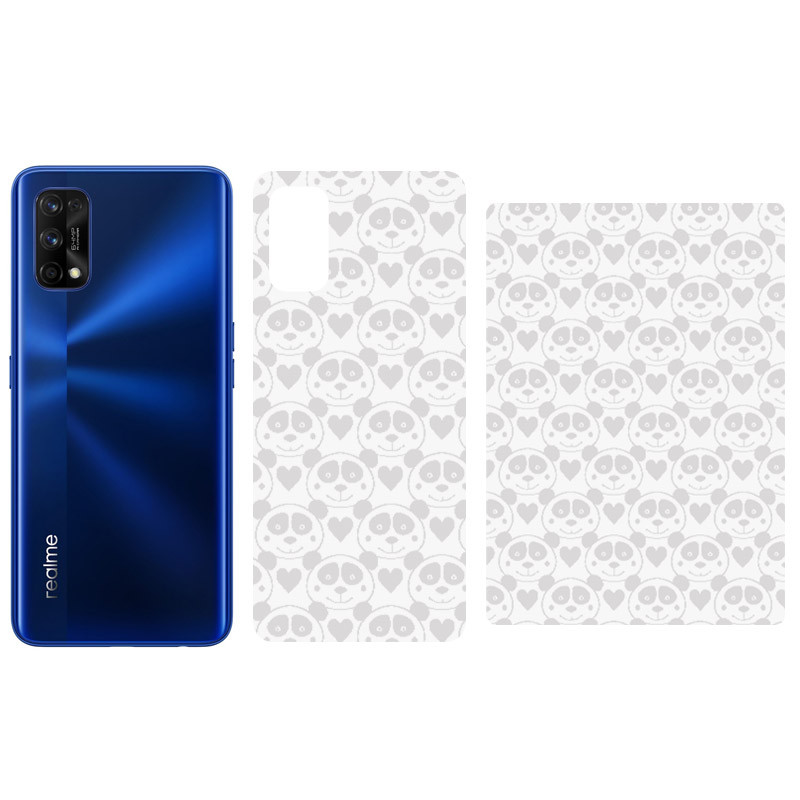Защитная пленка SKLO Back (тыл) Transp. (тех.пак) для Realme 5 Pro, Прозрачный / Панды, Бронированная пленка, купить оптом с доставкой
