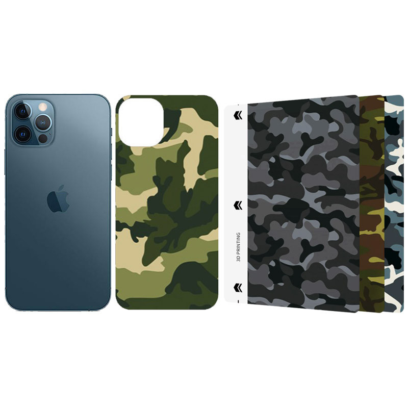 Захисна плівка SKLO Back (тил) Camo (тех.пак) для Apple iPhone 12 mini (5.4"), Броньована плівка, купити оптом з доставкою