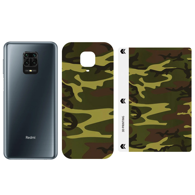 Защитная пленка SKLO Back (тыл) Camo (тех.пак) для Xiaomi Mi 11, Коричневый / Army Brown, Бронированная пленка, купить оптом с доставкой