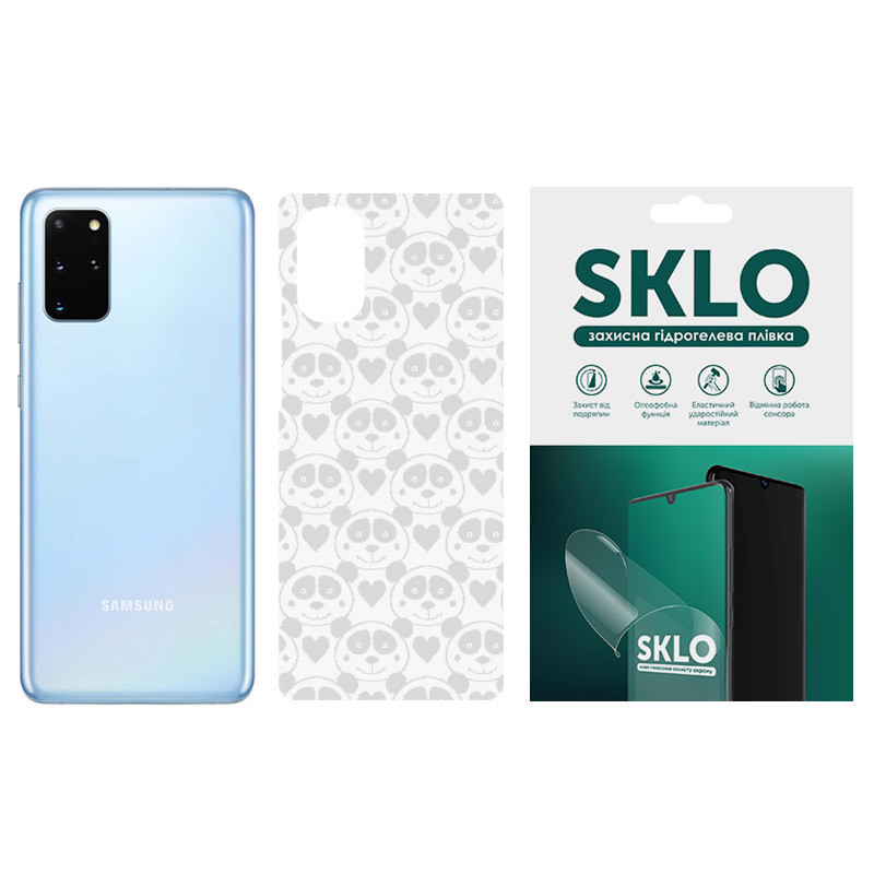 Защитная пленка SKLO Back (тыл) Transp. для Samsung Galaxy S22+, Прозрачный / Панды, Бронированная пленка, купить оптом с доставкой