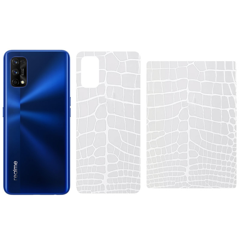 Защитная пленка SKLO Back (тыл) Transp. (тех.пак) для Realme 5 Pro, Прозрачный / Croco, Бронированная пленка, купить оптом с доставкой