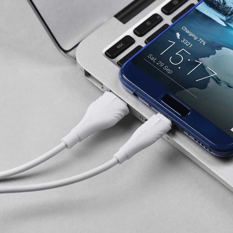 Дата кабель Borofone BX18 Optimal USB to Type-C (1m) дивитися фото №7