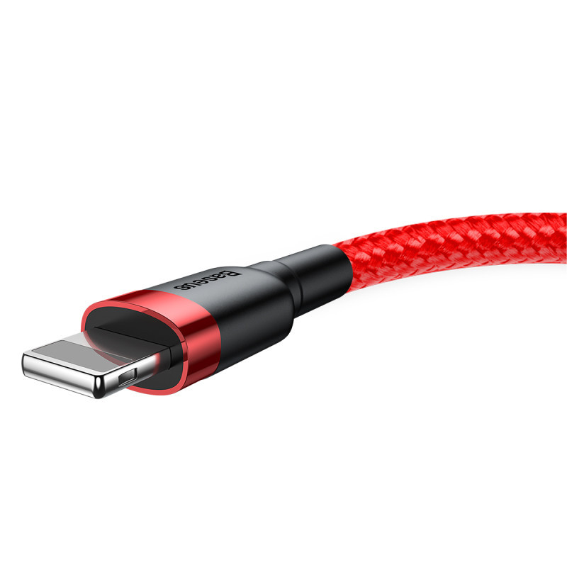 Дата кабель Baseus Cafule Lightning Cable 1.5A (2m) (CALKLF-C) на малюнкі №3