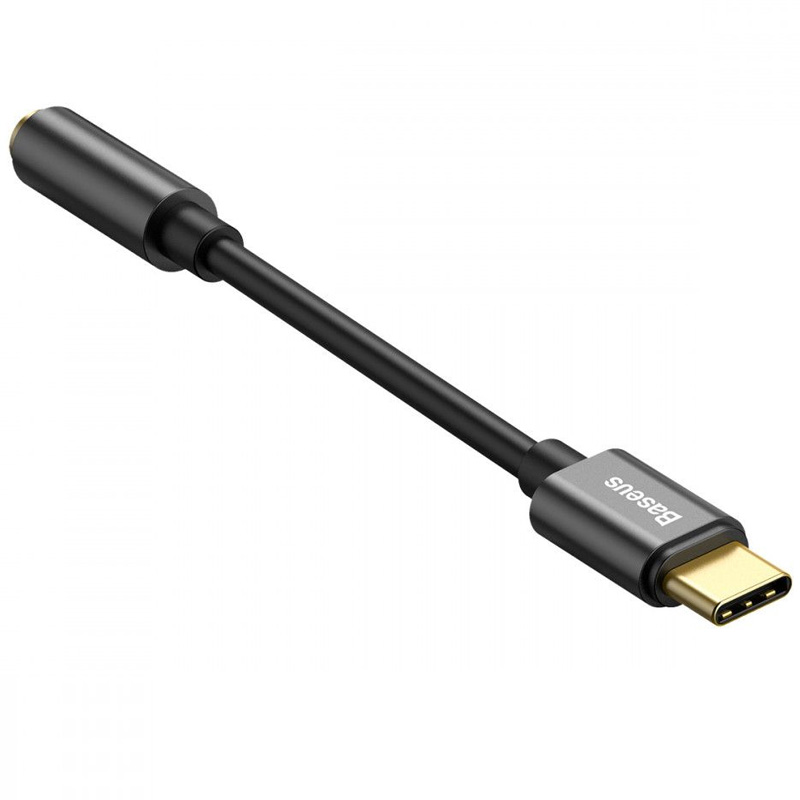 Переходник Baseus L54 Type-C to 3.5mm (CATL54), Черный 3, купить оптом с доставкой