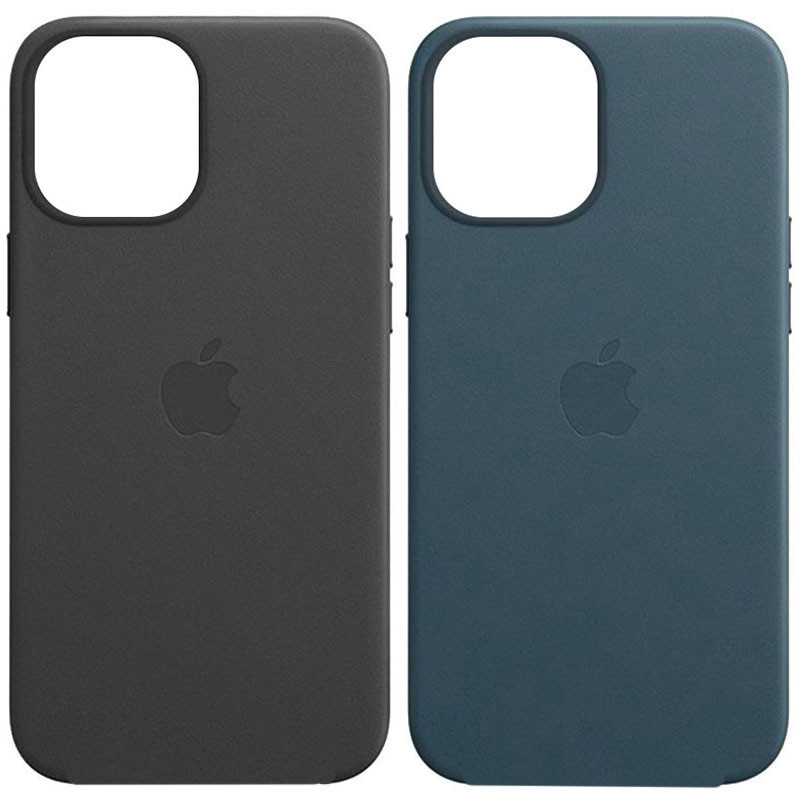 Шкіряний чохол Leather Case (AAA) для Apple iPhone 12 Pro / 12 (6.1"), Штучна шкіра, купити оптом з доставкою