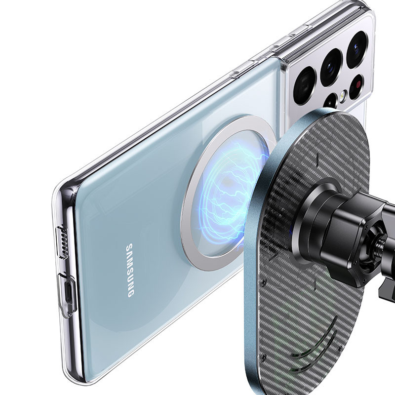 Автодержатель с БЗУ Usams US-CD170 15W Air Vent на картинке №4