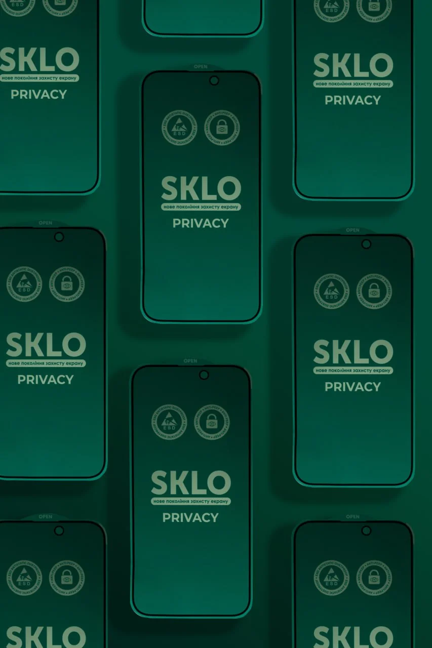 Защитное стекло SKLO 5D Privacy (тех.пак) для Apple iPhone 13 / 13 Pro / 14 / 16e / 17e (6.1"), Закаленное стекло, купить оптом с доставкой