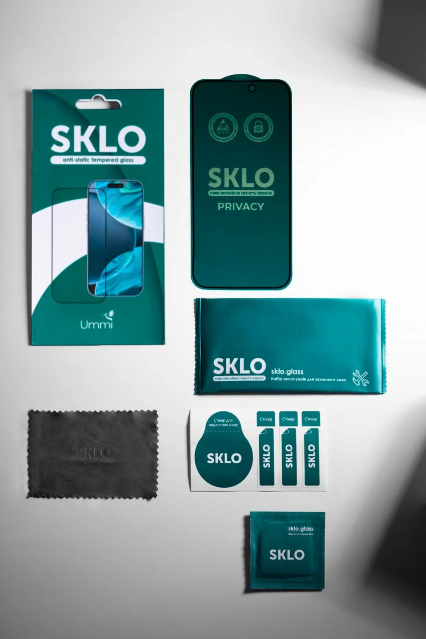 Защитное стекло SKLO 5D Privacy (тех.пак) для Apple iPhone 13 / 13 Pro / 14 / 16e / 17e (6.1"), Закаленное стекло, купить оптом с доставкой