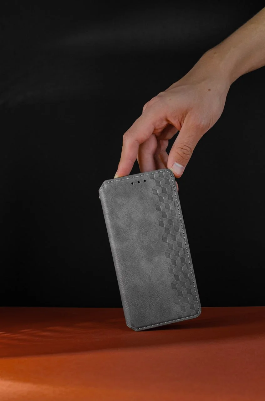 Кожаный чехол-книжка GETMAN Cubic (PU) для Xiaomi Redmi A7 Pro 4G / Poco C81, Искусственная кожа, купить оптом с доставкой