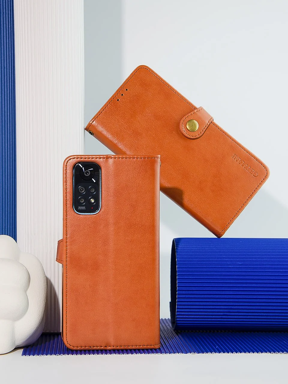 Кожаный чехол-книжка GETMAN Gallant (PU) для Xiaomi Redmi A7 Pro 4G / Poco C81, Искусственная кожа, купить оптом с доставкой