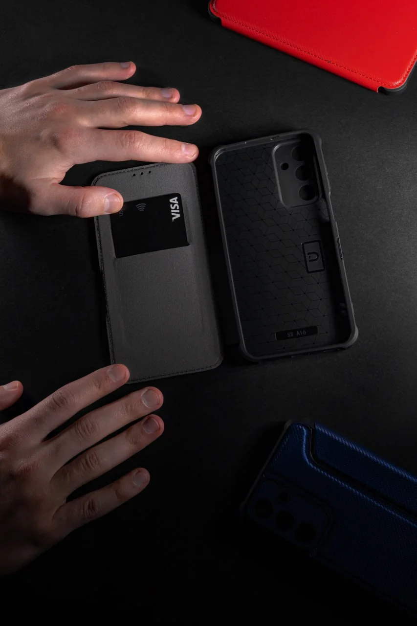 Кожаный чехол-книжка GETMAN Razor (PU) для Samsung Galaxy A25 5G, Искусственная кожа, купить оптом с доставкой
