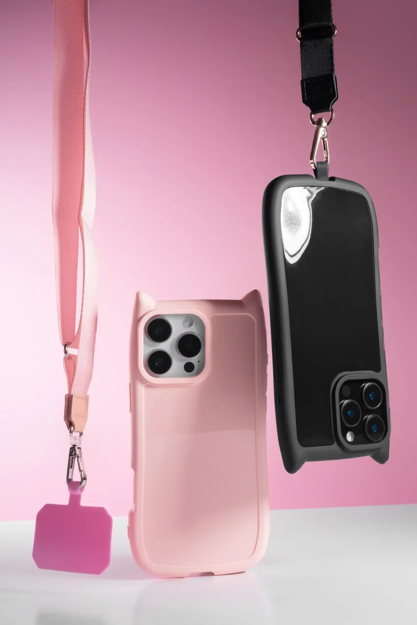 Чехол TPU GETMAN Cat with straps для Apple iPhone 16e / 17e (6.1"), TPU, купить оптом с доставкой