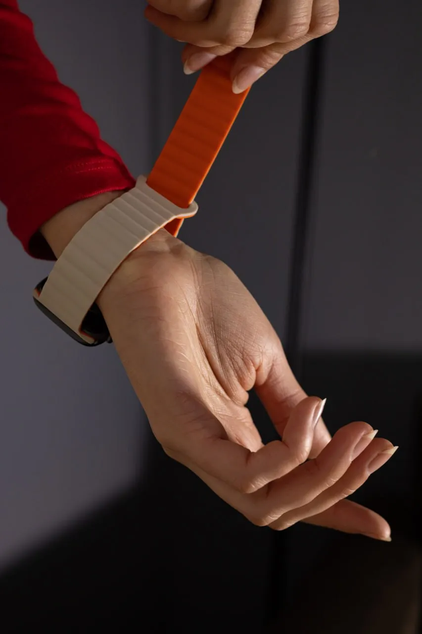 Ремешок BlueO Magnetic Silicone для Apple Watch 42(ser.1-3)/44/45/46/49mm, Силикон (TPU), купить оптом с доставкой