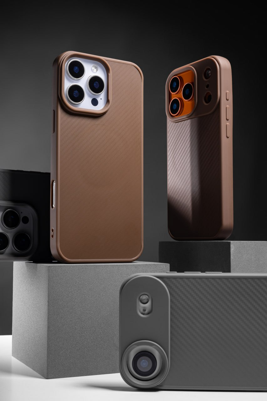 TPU чехол Carbon Protective with Magsafe для Apple iPhone 17 Pro Max (6.9"), TPU, купить оптом с доставкой