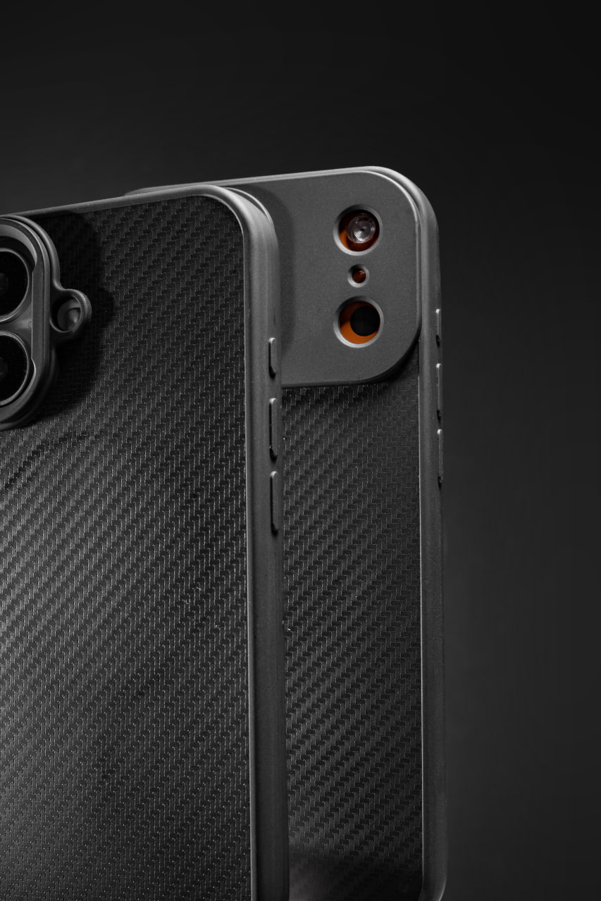 TPU чехол Carbon Protective with Magsafe для Apple iPhone 17 Pro Max (6.9"), TPU, купить оптом с доставкой