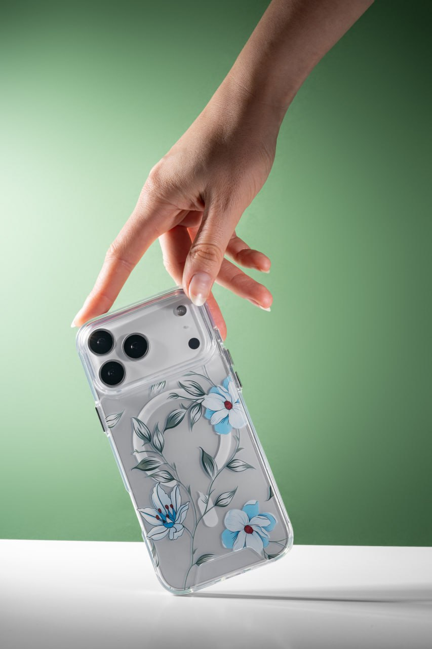 TPU+PC чехол Clear Garden with Magnetic Fit для Apple iPhone 16e / 17e (6.1"), TPU+PC, купить оптом с доставкой