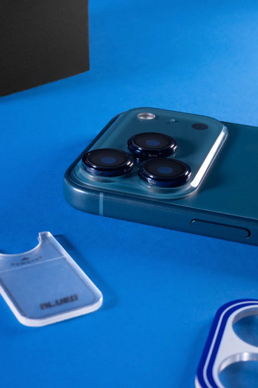 Защитное стекло BlueO Sapphire на камеру для Apple iPhone 17 Pro / 17 Pro Max, Закаленное стекло, купить оптом с доставкой