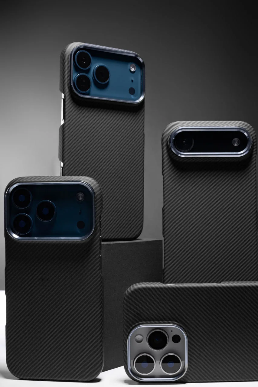 Чехол PC Carbon Protection Slim with MagSafe для Apple iPhone 15 (6.1"), Пластик, купить оптом с доставкой