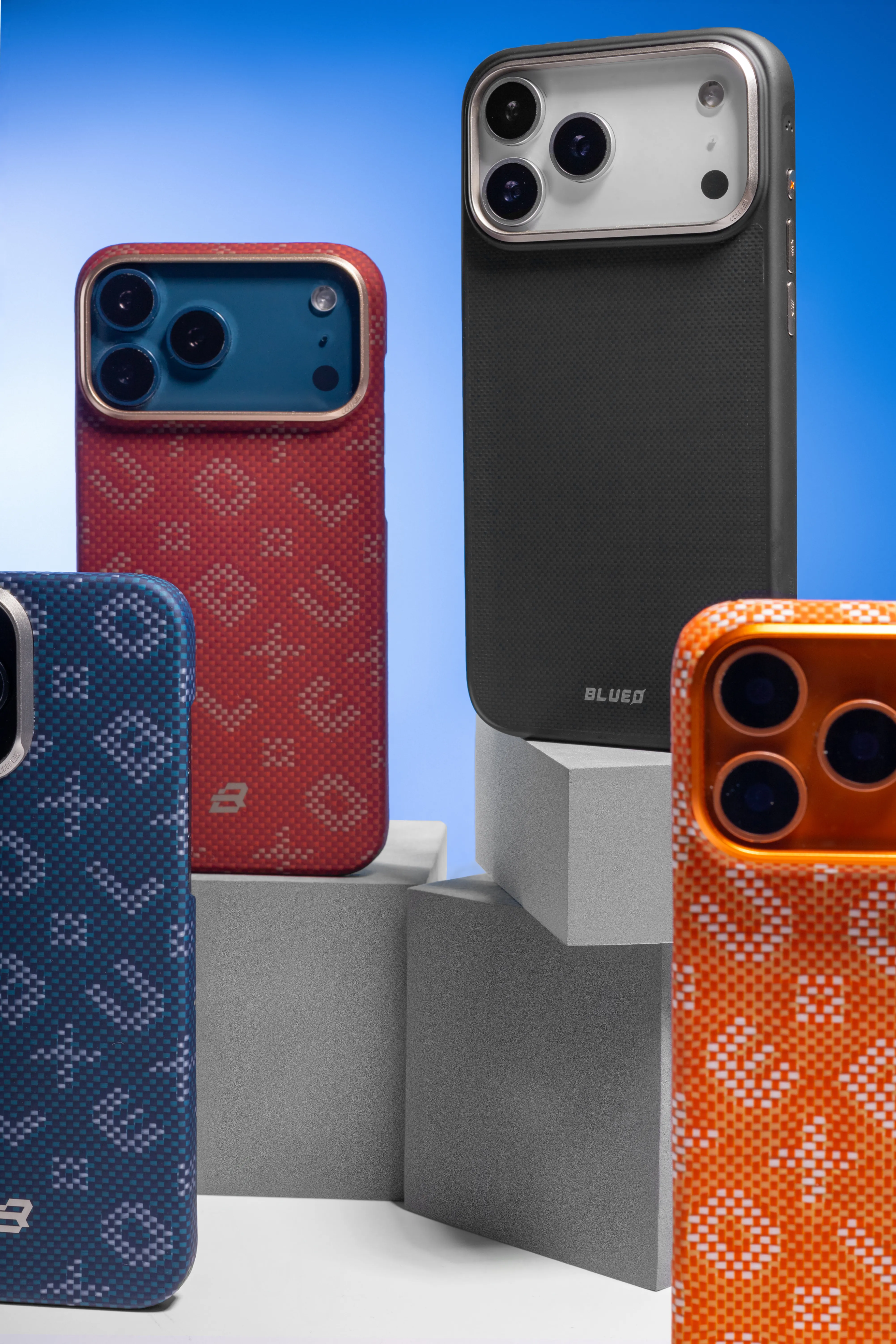 TPU+PC чехол Blueo Gilded Tactile Woven with Magnetic Fit для Apple iPhone 15 Pro Max (6.7"), TPU+PC, купить оптом с доставкой