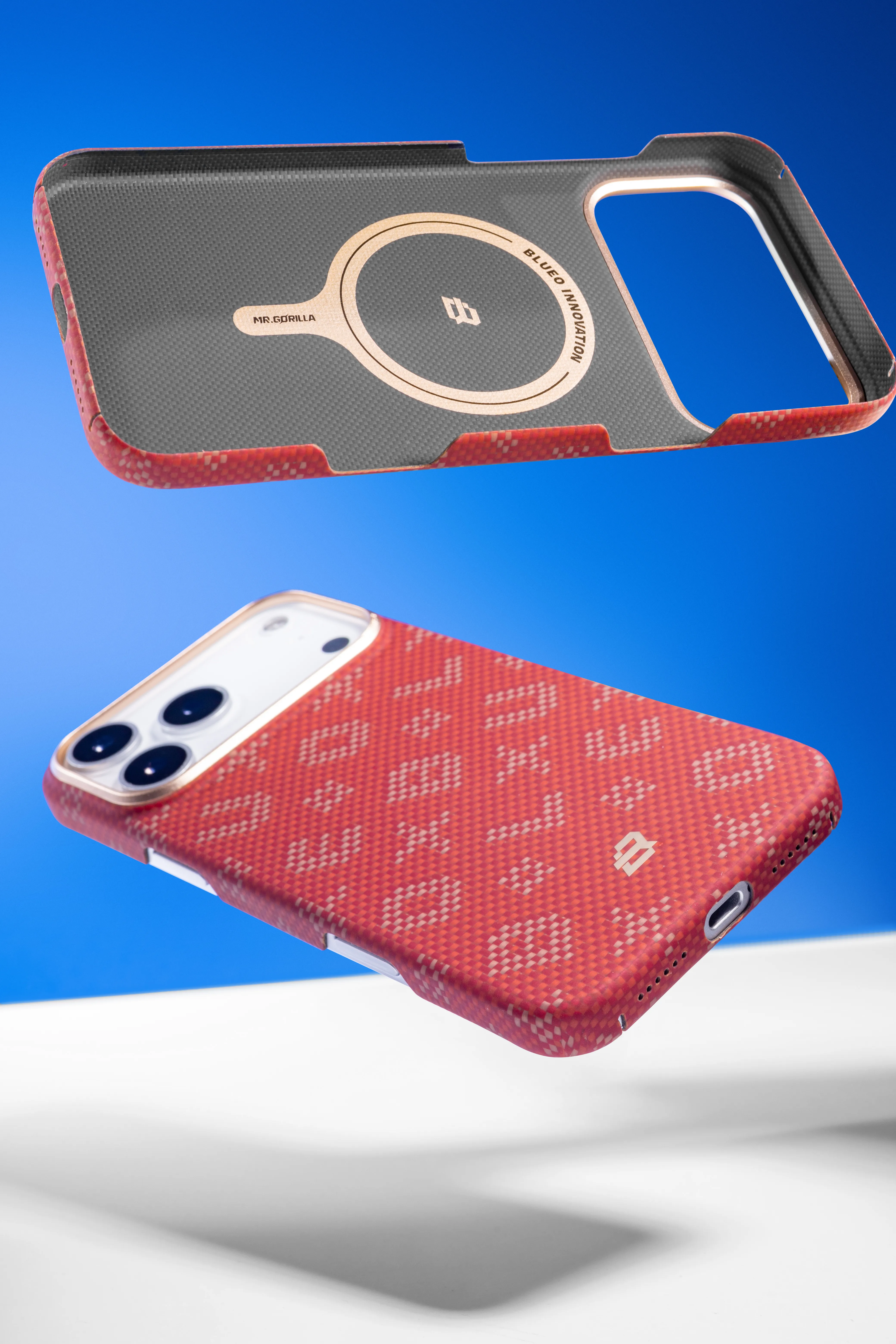 TPU+PC чехол Blueo Gilded Tactile Woven with Magnetic Fit для Apple iPhone 15 Pro Max (6.7"), TPU+PC, купить оптом с доставкой