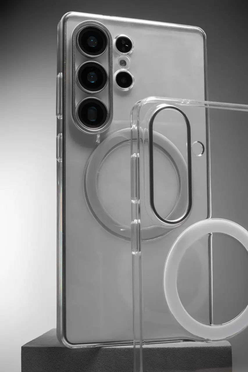 Чехол PC Clear Magnet Case (AAA) with Magnetic Fit для Samsung Galaxy S25+, Пластик, купить оптом с доставкой