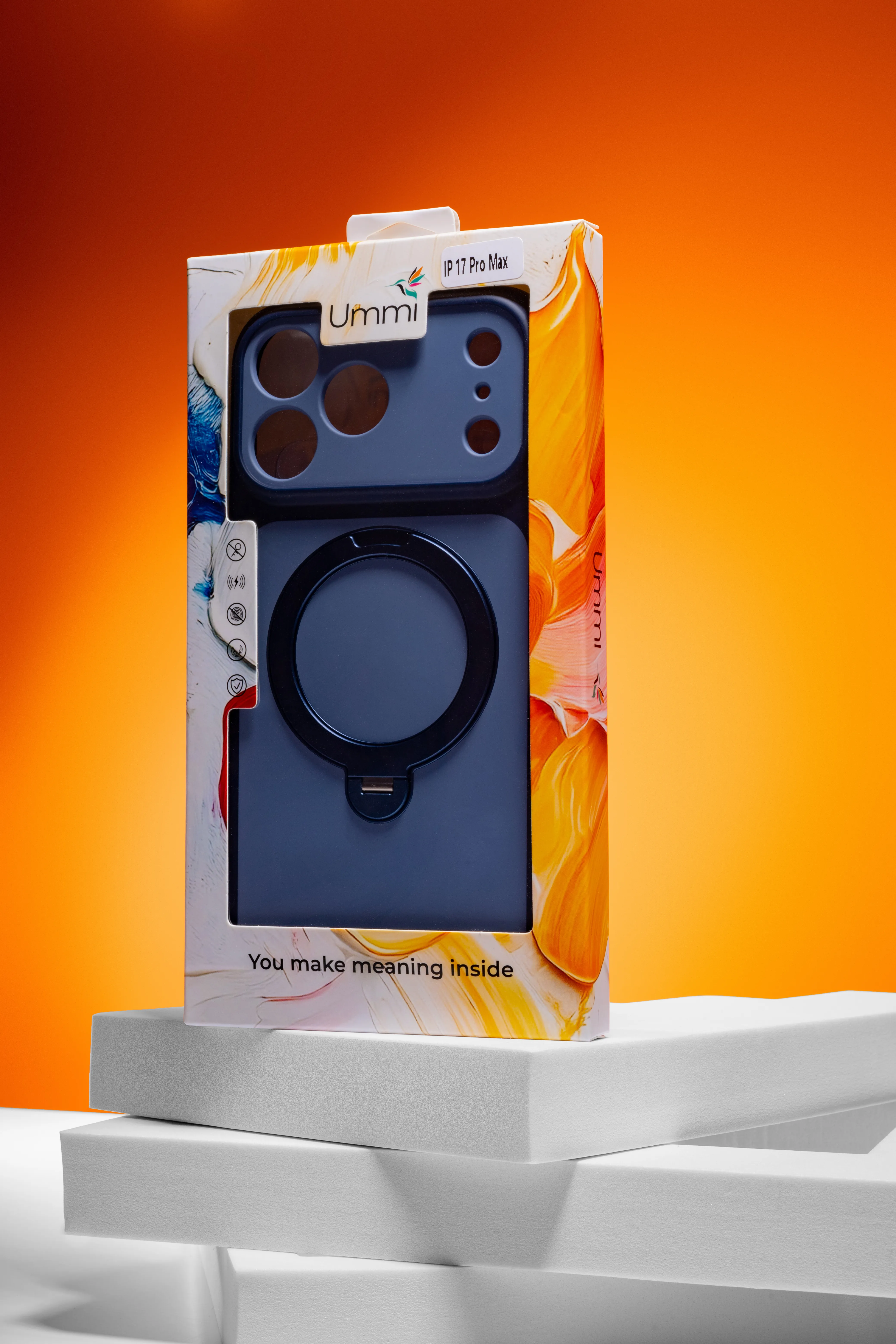Чохол Ummi Full Camera with MagSafe HQ Ring для Apple iPhone 17 Pro Max (6.9"), TPU+PC, купити оптом з доставкою