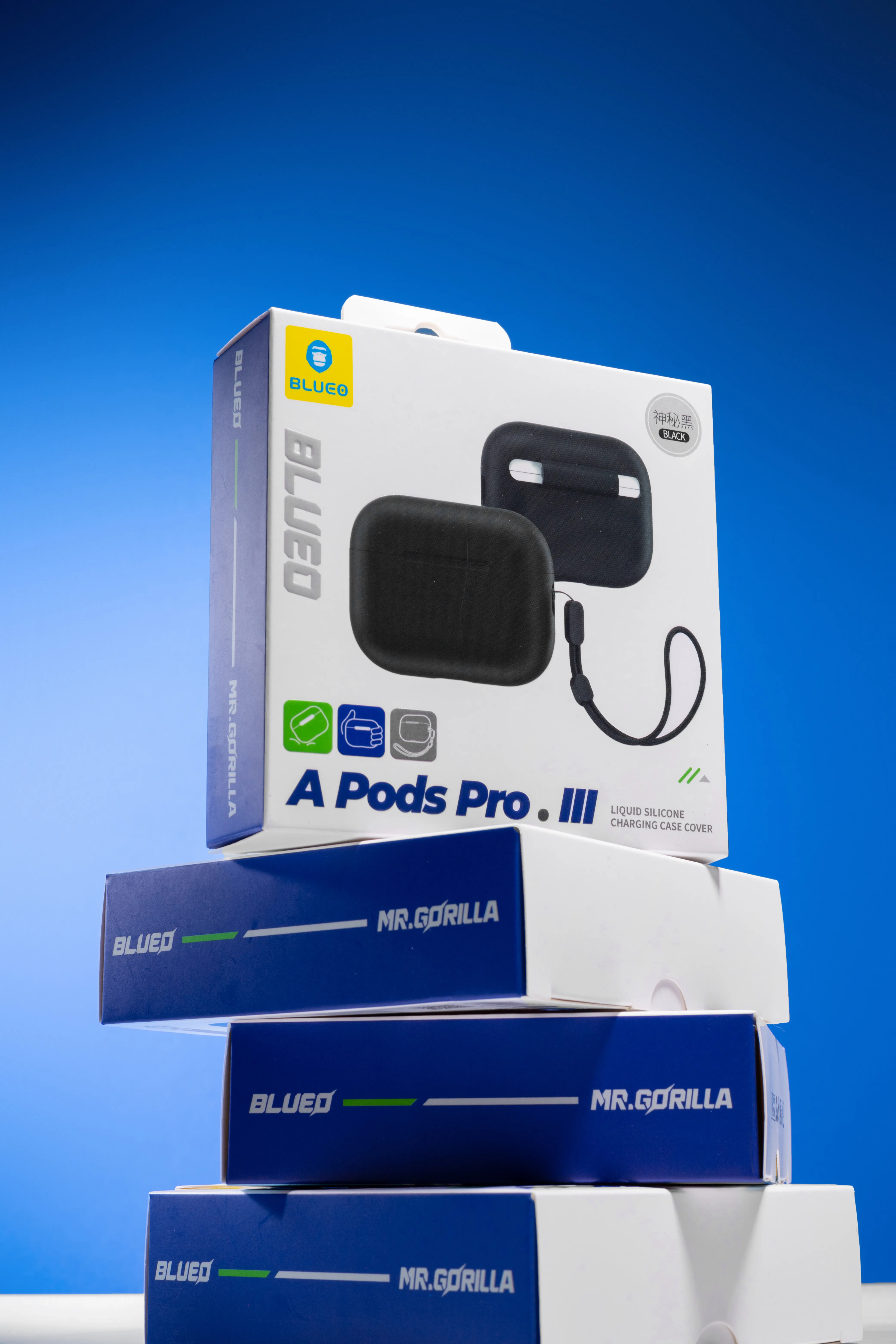 Уцінка Силіконовий футляр BlueO Liquid silicone для навушників Airpods Pro 2, Силікон, купити оптом з доставкою