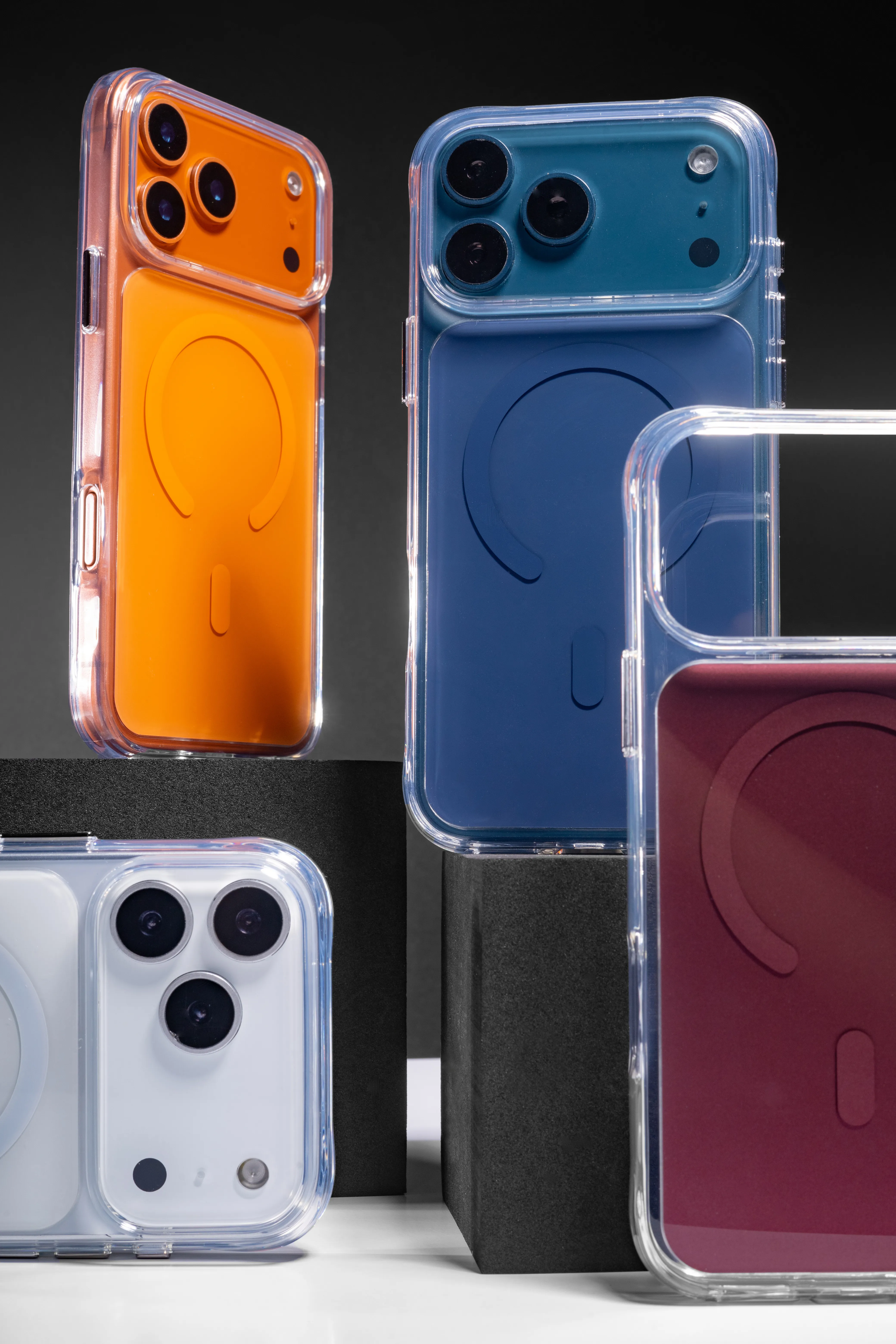 Чехол TPU+PC Space Pure Color with Magnetic Fit для Apple iPhone 17 Pro Max / 18 Pro Max (6.9"), TPU+PC, купить оптом с доставкой