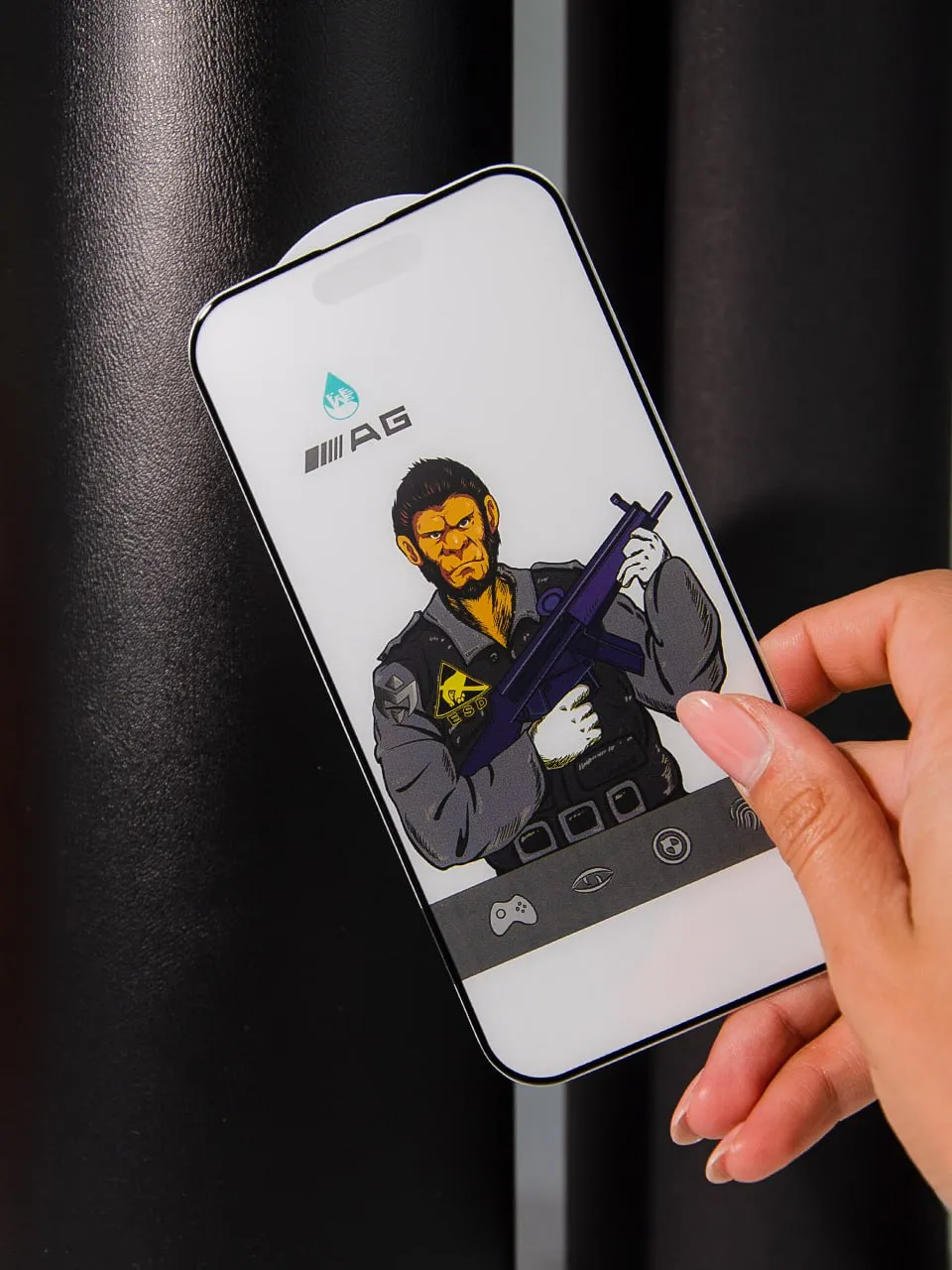 Защитное стекло 5D Anti-static Matte (тех.пак) для Apple iPhone 17 Pro Max (6.9"), Закаленное стекло, купить оптом с доставкой