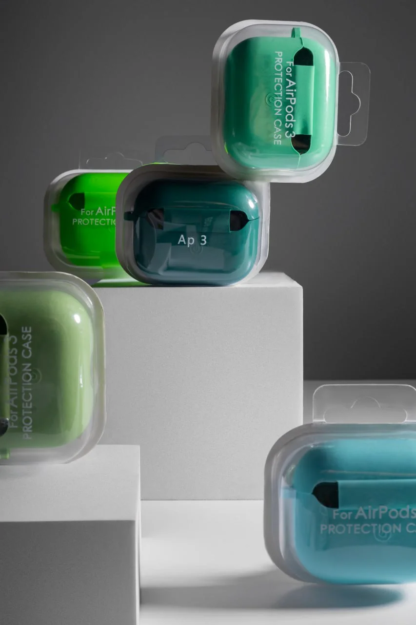 Силиконовый футляр с микрофиброй для наушников Airpods 3, Силикон, купить оптом с доставкой