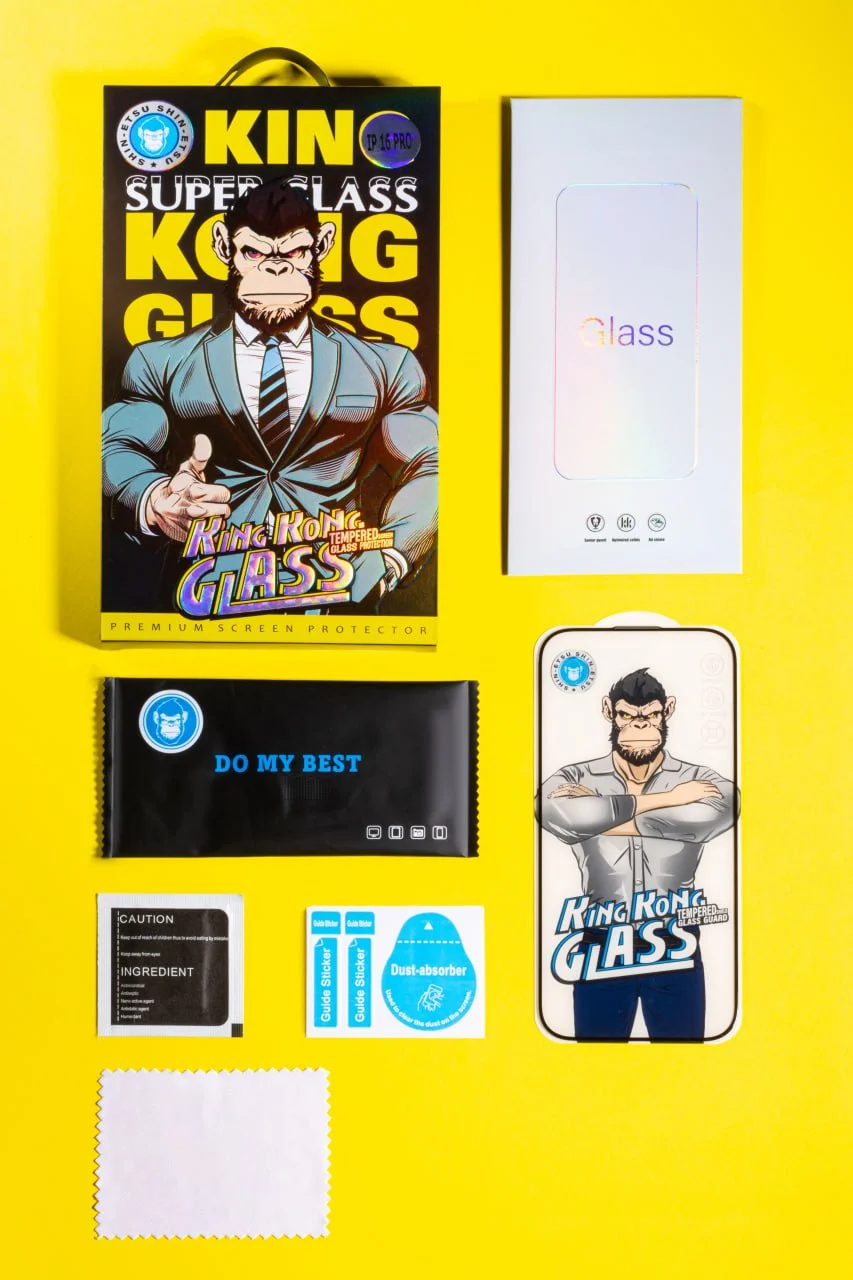 Защитное 2.5D стекло King Kong HD для Apple iPhone 13 Pro / 13 / 14 / 16e / 17e (6.1"), Закаленное стекло, купить оптом с доставкой