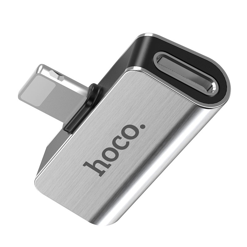 Переходник Hoco LS24 Lightning to lightning audio/lightning, купить оптом с доставкой