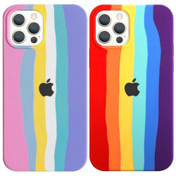 Чохол Silicone case Full Rainbow для Apple iPhone 13 Pro Max (6.7")