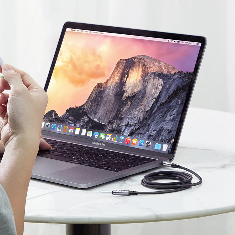 Аудіо кабель Aux Hoco UPA20 (2m) дивитися фото №8